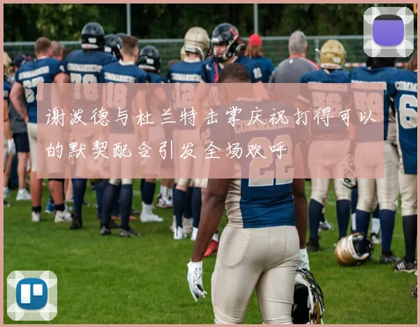 谢泼德与杜兰特击掌庆祝打得可以的默契配合引发全场欢呼
